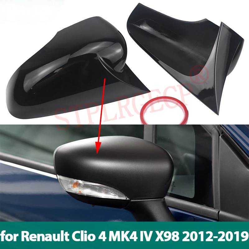 For Renault Clio 4 MK4 IV X98 2012-2016 2017 2018 2019 Bright Black Pattern Add-on Side Rear View Mirror Covers Cap Horn Shape
For Renault Clio 4 MK4 IV X98 2012-2016 2017 2018 2019 Bright Black Pattern Add-on Side Rear View Mirror Covers Cap Horn Shape