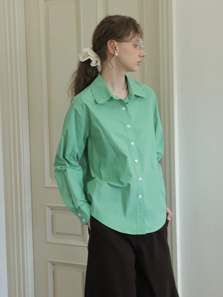 Retro Water een Long Sve Loose Women's irt Spring Sle Casual Inner Wear Collar Open Cardigan Breathable Cotton
Retro Water een Long Sve Loose Women's irt Spring Sle Casual Inner Wear Collar Open Cardigan Breathable Cotton