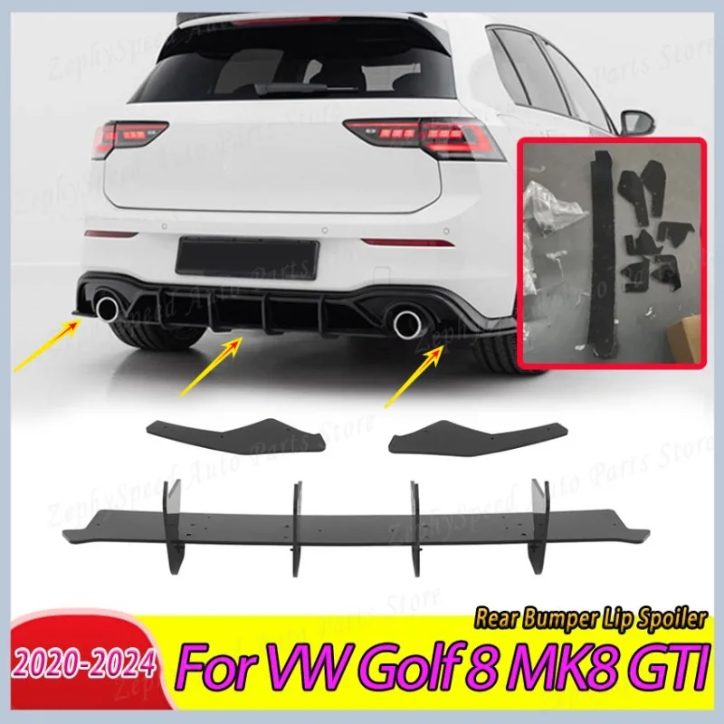Rear Bumper Lip Spoiler For VW Golf 8 MK8 GTI 2020-2024 Car Modified Dual Pipe Diffuser Splitter Body Kits Auto Accessories
Rear Bumper Lip Spoiler For VW Golf 8 MK8 GTI 2020-2024 Car Modified Dual Pipe Diffuser Splitter Body Kits Auto Accessories