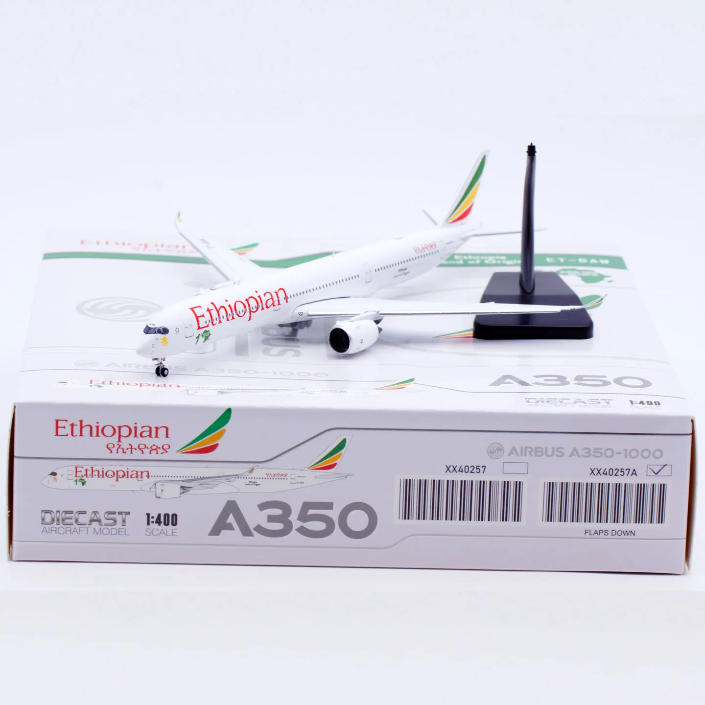 XX40257A Alloy Collectible Plane Gift JC Wings 1:400 Ethiopian Airlines Airbus A350-1000 Diecast Aircraft Model ET-BAW Flap Down
XX40257A Alloy Collectible Plane Gift JC Wings 1:400 Ethiopian Airlines Airbus A350-1000 Diecast Aircraft Model ET-BAW Flap Down