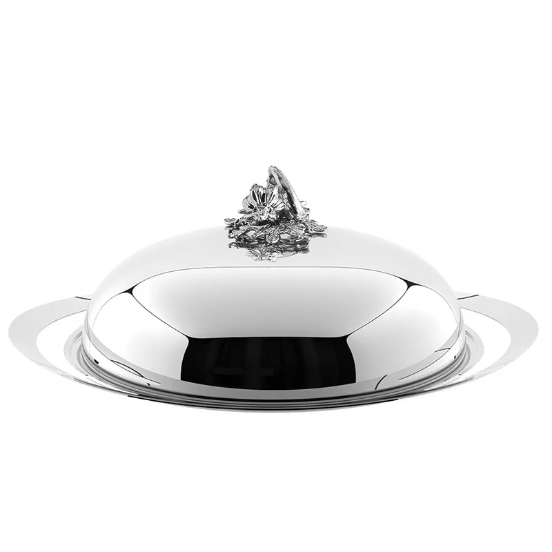 Hotel Restaurant Stainless Steel Plate Tray Western Steak Plate with Cover
Hotel Restaurant Stainless Steel Plate Tray Western Steak Plate with Cover