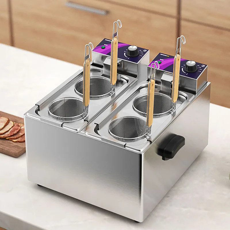 Commercial Machine, 4 Holes Noodle Pasta Desktop Cooker Machine, With Filter, Ndependent Temperature Control
Commercial Machine, 4 Holes Noodle Pasta Desktop Cooker Machine, With Filter, Ndependent Temperature Control