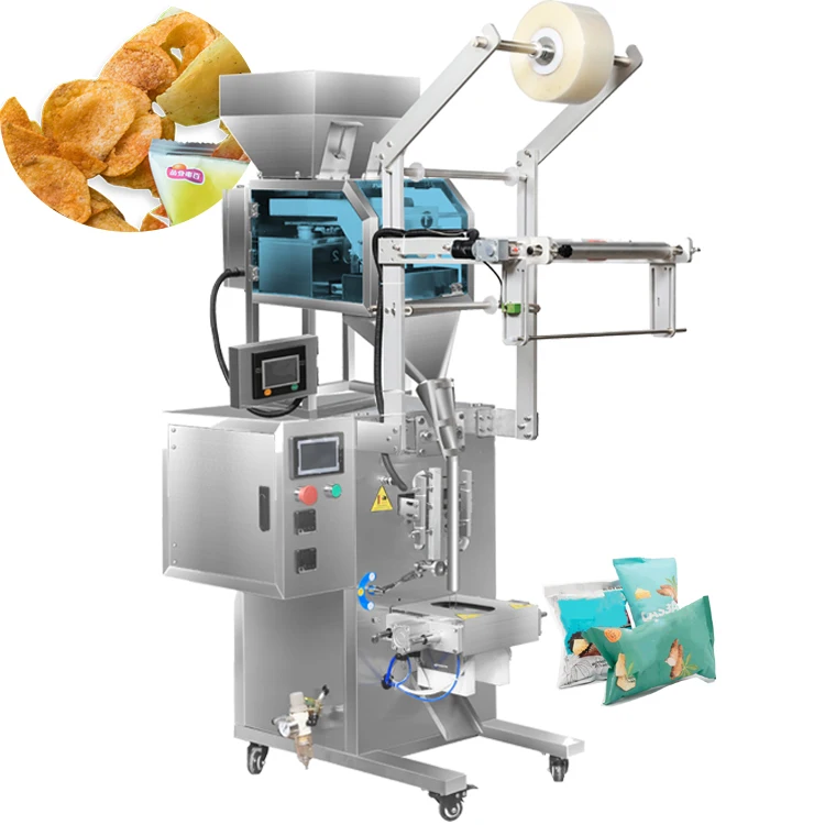 Potato Chips Fries Snack Full Automatic Small Bag Grocery Dispenser Packaging Granule Filling Packing Machine
Potato Chips Fries Snack Full Automatic Small Bag Grocery Dispenser Packaging Granule Filling Packing Machine