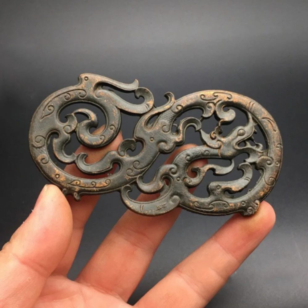 Antique miscellaneous collection antique antique bronze ware double-sided hollow antique dragon brand dragon pattern hanging ant
Antique miscellaneous collection antique antique bronze ware double-sided hollow antique dragon brand dragon pattern hanging ant