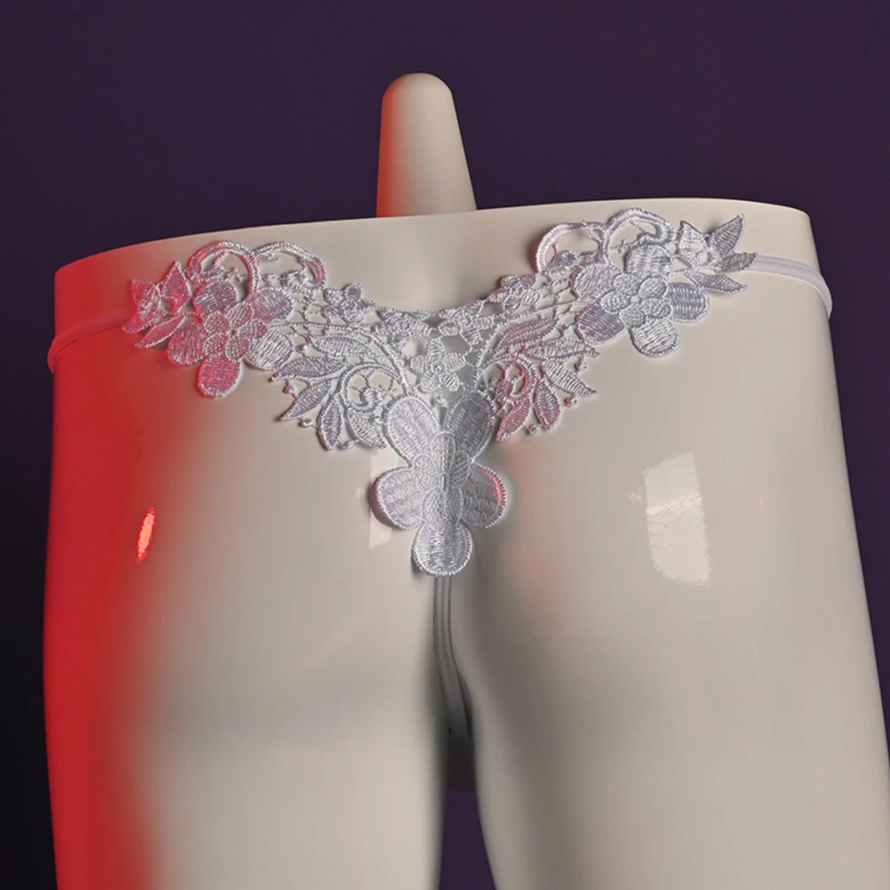 Sexy Mens Ball Pouch Package Egg Thong Panties Hollow Out Lace Floral Embroidery T-Back Sissy Underpants Temptation Underwear
Sexy Mens Ball Pouch Package Egg Thong Panties Hollow Out Lace Floral Embroidery T-Back Sissy Underpants Temptation Underwear