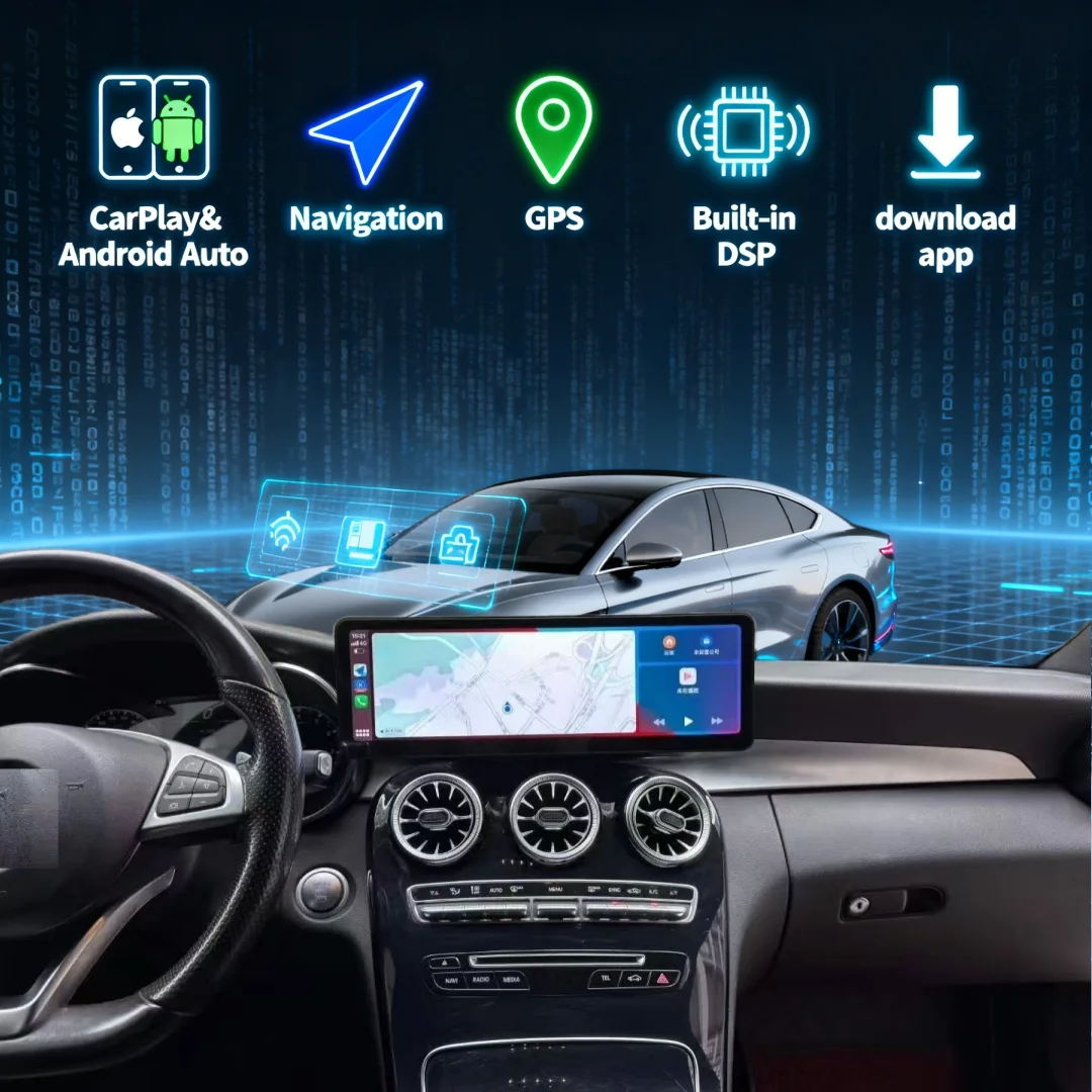 14,9-дюймовое автомобильное радио с Android 15, GPS-навигацией для Mercedes-Benz GLC C-Class 2008-2021, мультимедийный проигрыватель CarPlay, головное устройство
14,9-дюймовое автомобильное радио с Android 15, GPS-навигацией для Mercedes-Benz GLC C-Class 2008-2021, мультимедийный проигрыватель CarPlay, головное устройство