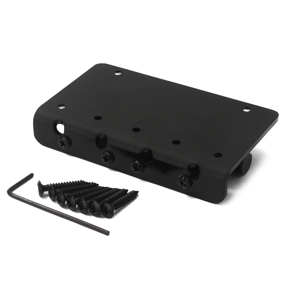 GA1008 Metal 4 String Bass Bridge Vintage Style Bridge for Guitar with 7 Screws and 1 Wrench (Black)
GA1008 Metal 4 String Bass Bridge Vintage Style Bridge for Guitar with 7 Screws and 1 Wrench (Black)