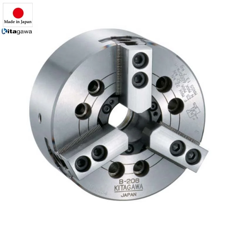 Japan B-208 Power Chuck Japanese Kitagawa Steel High-precision Low-cost Lathe 3 Jaw Hollow Self Centering Hydraulic Chuck
Japan B-208 Power Chuck Japanese Kitagawa Steel High-precision Low-cost Lathe 3 Jaw Hollow Self Centering Hydraulic Chuck