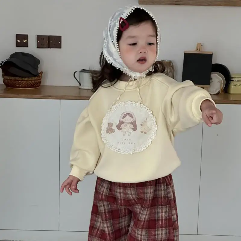 2025 Winter New Baby Long Sleeve Fleece Sweatshirt Cotton Girls Cute Cartoon Pullover Plus Velvet Thick Toddler Warm Clothes
2025 Winter New Baby Long Sleeve Fleece Sweatshirt Cotton Girls Cute Cartoon Pullover Plus Velvet Thick Toddler Warm Clothes