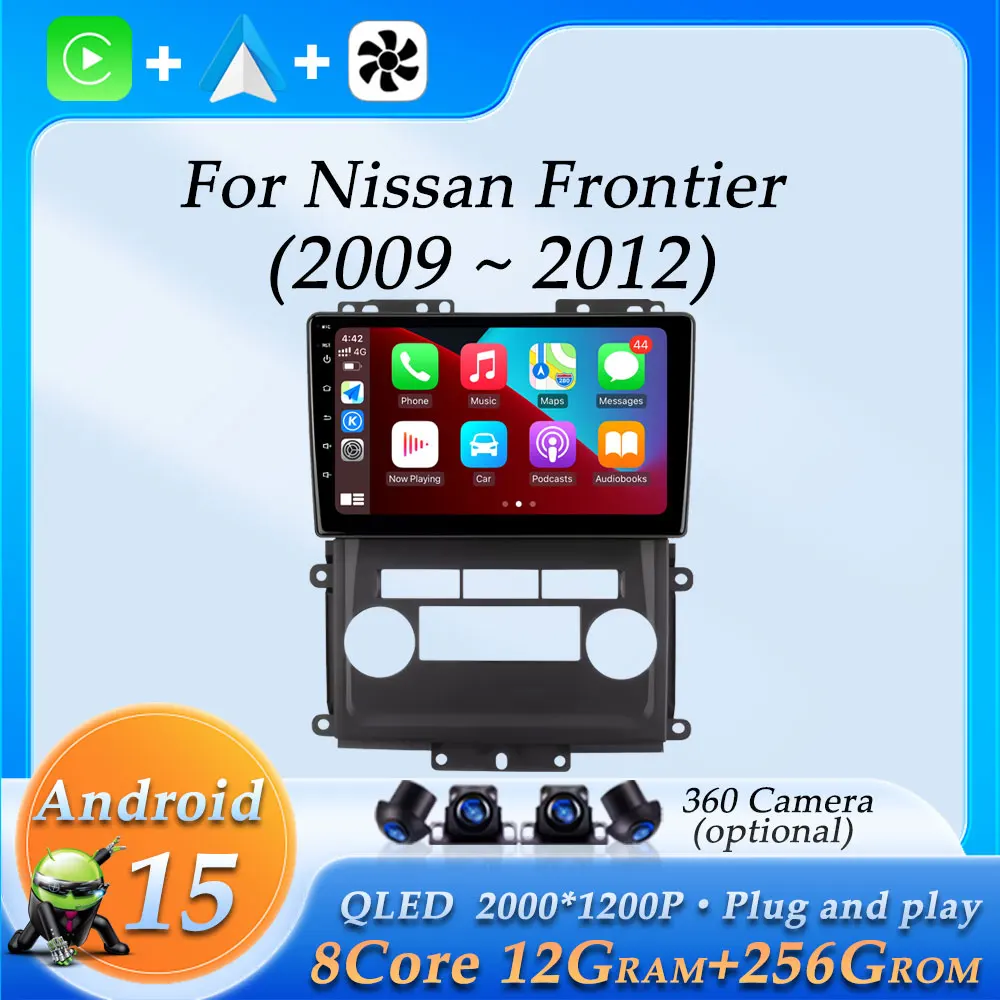 Car Radio Multimedia Video Player for Nissan Frontier 2009 - 2012 9 inch Android 15 Wireless CarPlay GPS Navigation DSP Stereo
Car Radio Multimedia Video Player for Nissan Frontier 2009 - 2012 9 inch Android 15 Wireless CarPlay GPS Navigation DSP Stereo