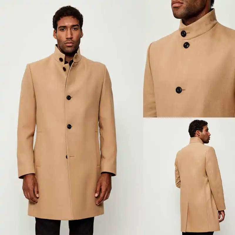 Autumn and Winter Men's Long Overcoat Stand Collar Jacket Single Breasted Outdoor Camping Special Occasion Party Customized
Autumn and Winter Men's Long Overcoat Stand Collar Jacket Single Breasted Outdoor Camping Special Occasion Party Customized