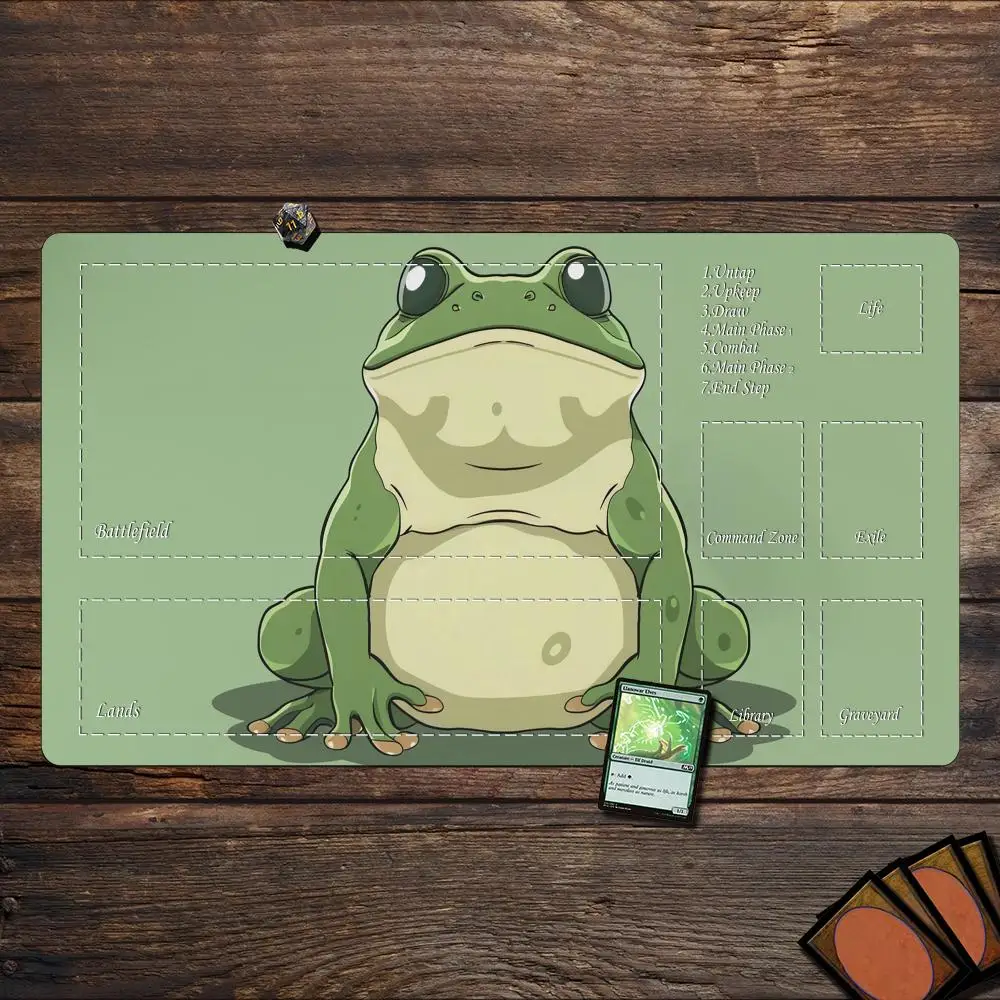 Magic Playmat card gaming mat with zone Cute mung bean frog mtg playmat Desk Mat keypad expansion mousepad rubber anti-slip
Magic Playmat card gaming mat with zone Cute mung bean frog mtg playmat Desk Mat keypad expansion mousepad rubber anti-slip