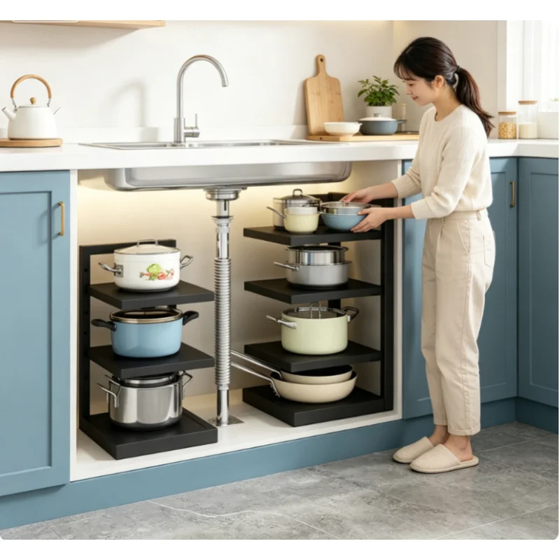 Stainless Steel Adjustable Multi Layer Pot Rack Kitchen Pan Storage Shelf Home Cabinet Cookware Organizer Holder
Stainless Steel Adjustable Multi Layer Pot Rack Kitchen Pan Storage Shelf Home Cabinet Cookware Organizer Holder