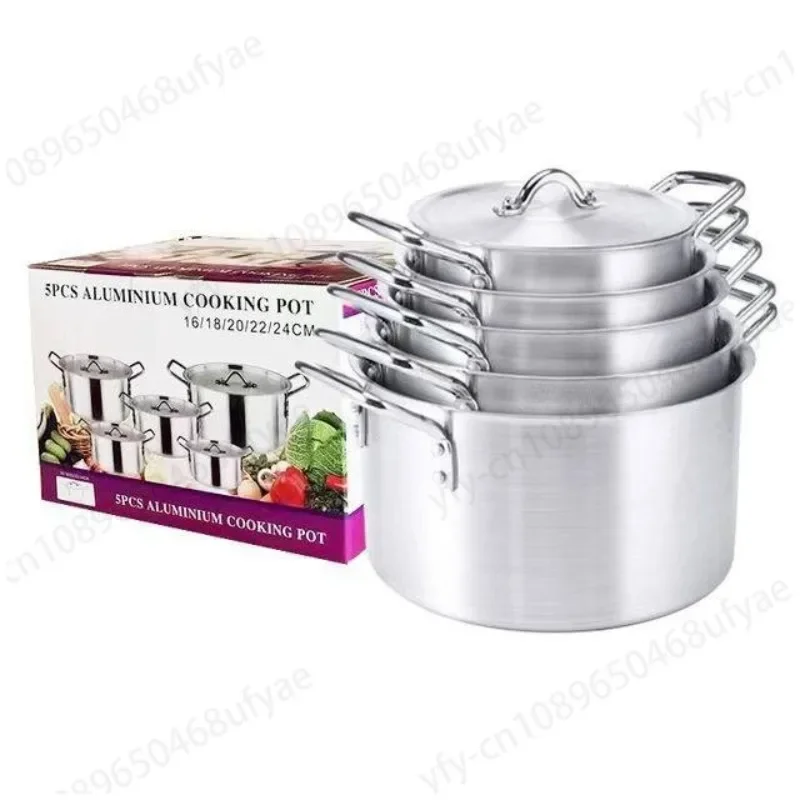 Household Pots an Aluminum Pot 7 Pieces Set Hotel Cookware, Sanding Aluminum Soup Pot, 5 Pieces Set Aluminum Pot Suit
Household Pots an Aluminum Pot 7 Pieces Set Hotel Cookware, Sanding Aluminum Soup Pot, 5 Pieces Set Aluminum Pot Suit