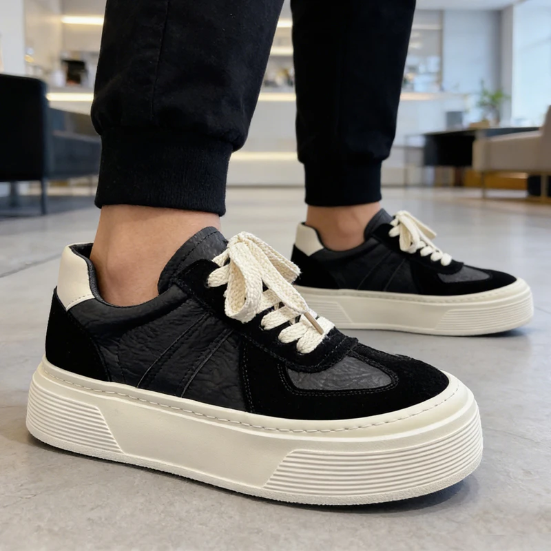 2026 Spring New Men's Leather German Trainers | Platform Non-Slip Wear-Resistant Casual Athletic Skate Shoes
2026 Spring New Men's Leather German Trainers | Platform Non-Slip Wear-Resistant Casual Athletic Skate Shoes