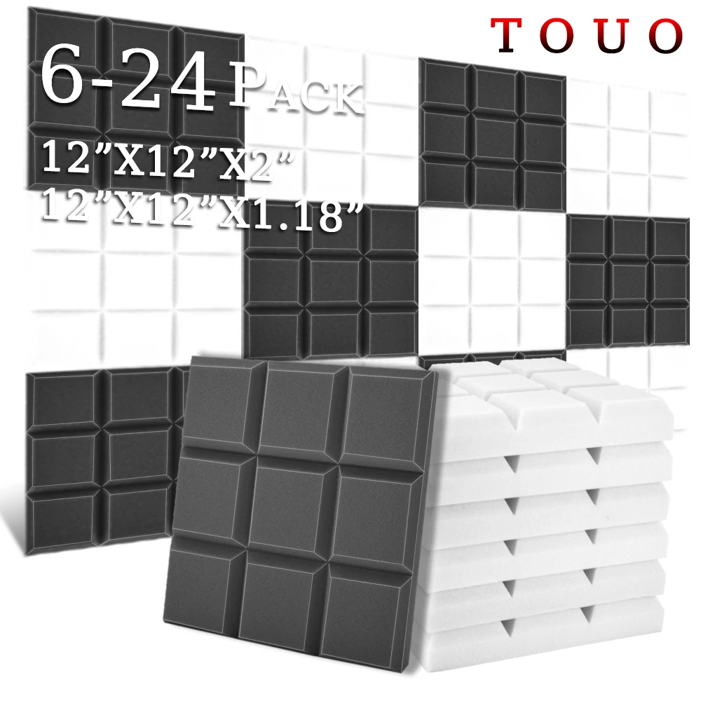 TOUO Beveled Edge 9 Block Tiles Acoustic Foam 6/12/24 Pcs Flame Retardant Ceiling Material Music Studio Acoustic Treatment
TOUO Beveled Edge 9 Block Tiles Acoustic Foam 6/12/24 Pcs Flame Retardant Ceiling Material Music Studio Acoustic Treatment