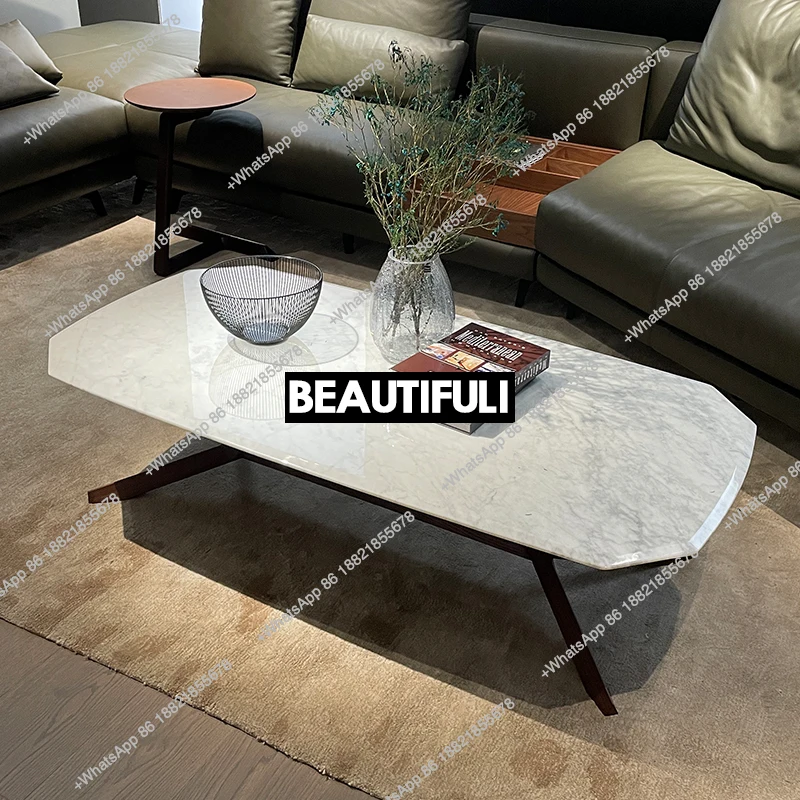 North American imported ash wood coffee table minimalist pure natural marble tea table
North American imported ash wood coffee table minimalist pure natural marble tea table