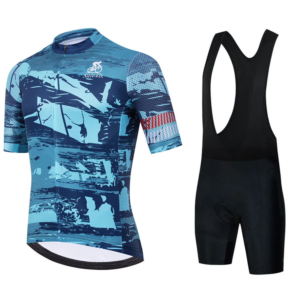 2025 SALEXO Team New Cycling Jersey Set Summer Breathable Road Bicycle Suit Riding Uniform Bike MTB Clothing Sports Cycling Kits
2025 SALEXO Team New Cycling Jersey Set Summer Breathable Road Bicycle Suit Riding Uniform Bike MTB Clothing Sports Cycling Kits