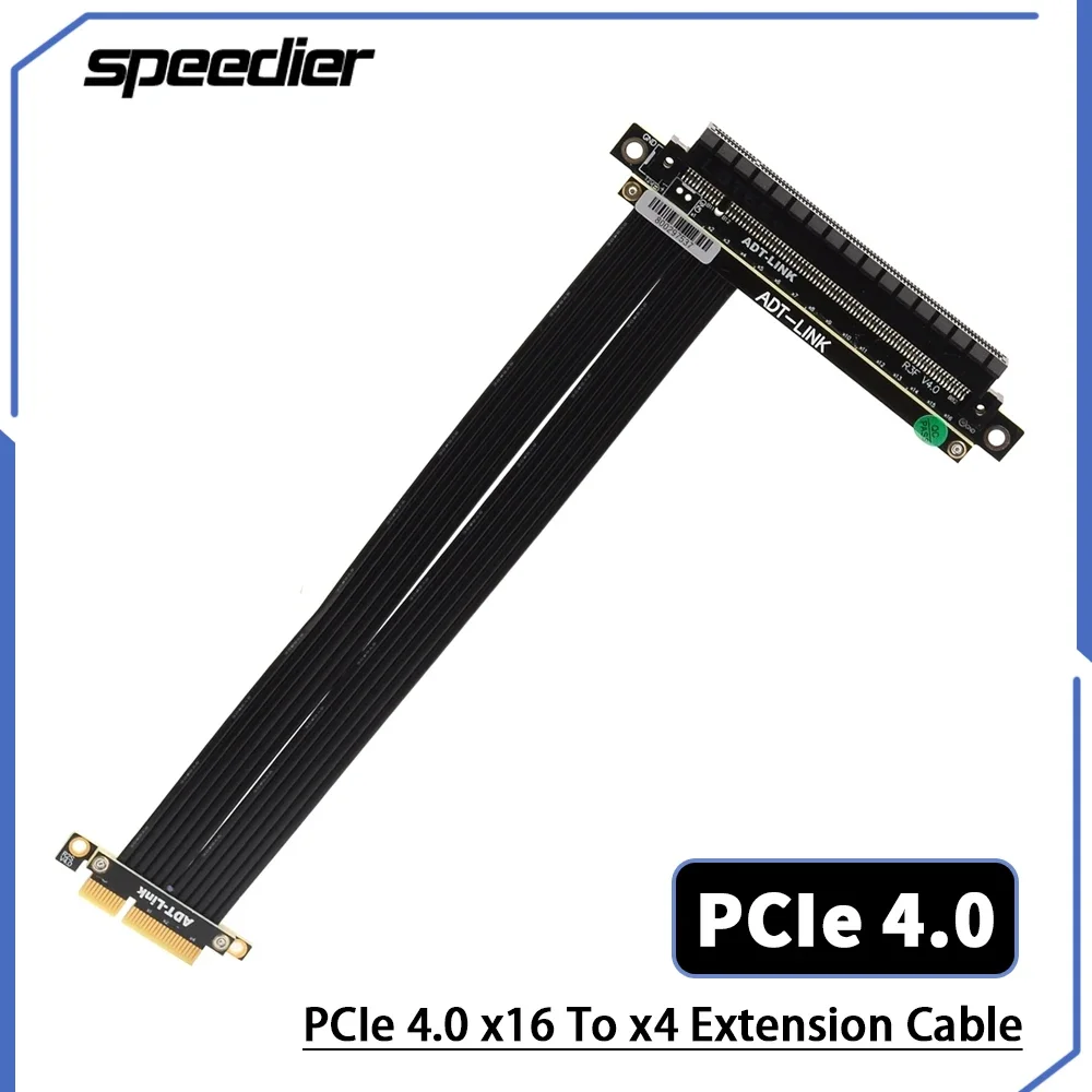 Riser 4.0 PCIE X16 To X4 RTX Graphics Card Extension Cable Shielded Riser Cable PCI Express 4.0 X4 To X16 Extender Adapter
Riser 4.0 PCIE X16 To X4 RTX Graphics Card Extension Cable Shielded Riser Cable PCI Express 4.0 X4 To X16 Extender Adapter