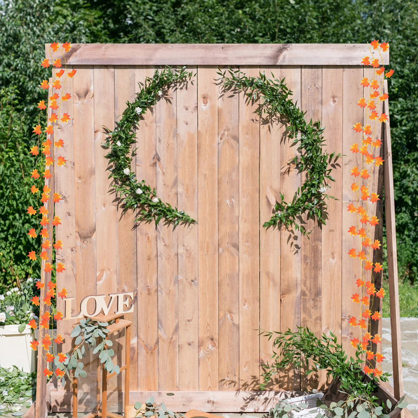 12Pcs Artificial Maple Leaf Vine Garland Red Fall Hanging Ornament for Home Garden Patio Autumn Festival Party Decoration
12Pcs Artificial Maple Leaf Vine Garland Red Fall Hanging Ornament for Home Garden Patio Autumn Festival Party Decoration