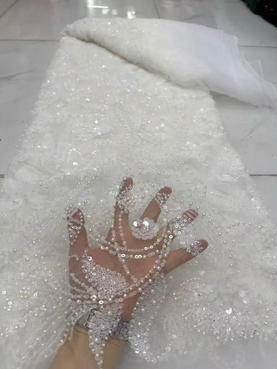 2026 High Quality Nigerian Tulle Lace Fabrics Latest Beaded sequins Mesh African Lace Fabric Bride French Net Lace Fabric DP0530
2026 High Quality Nigerian Tulle Lace Fabrics Latest Beaded sequins Mesh African Lace Fabric Bride French Net Lace Fabric DP0530
