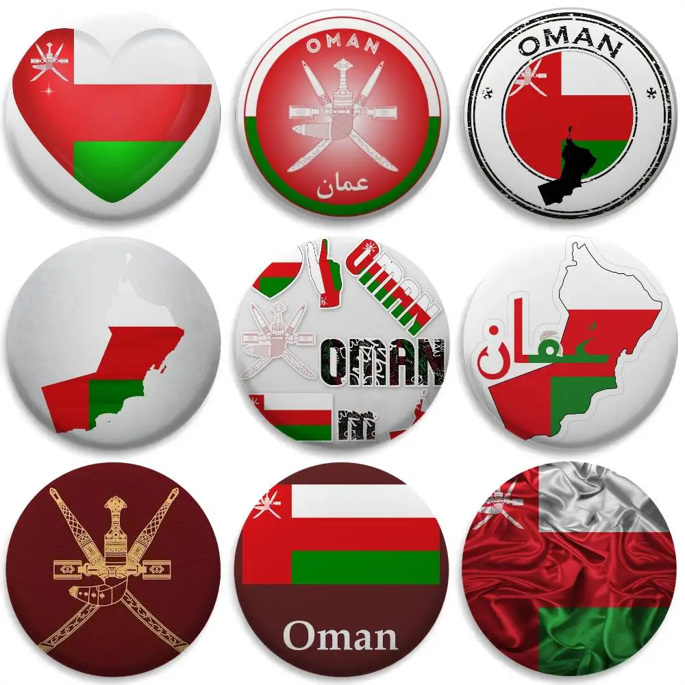 Oman Flag Map Logo Badges Round Exquisite Badge Brooches Creative Pins For Clothes Hat Backpack Gift Accessories
Oman Flag Map Logo Badges Round Exquisite Badge Brooches Creative Pins For Clothes Hat Backpack Gift Accessories