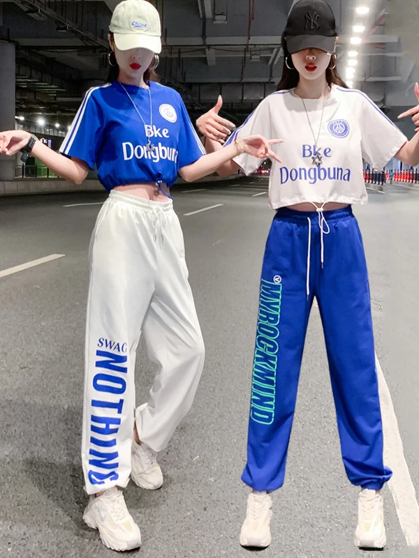Women's Dance Sportswear Set Summer Small Size Practice Clothes Street Dance Pants Jazz Dance Outfit Cotton Material
Women's Dance Sportswear Set Summer Small Size Practice Clothes Street Dance Pants Jazz Dance Outfit Cotton Material