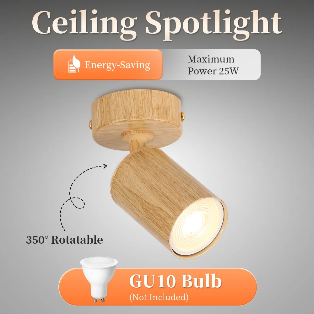 LED Shop Spot Lamp Wooden GU10 Ceiling Lamp Replaceable Bulb Indoor for Corridor Home Decor Rotating Ceiling Track Light 110V
LED Shop Spot Lamp Wooden GU10 Ceiling Lamp Replaceable Bulb Indoor for Corridor Home Decor Rotating Ceiling Track Light 110V
