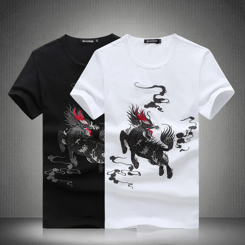 Chinese Style Summer Mens Short Sleeve T Shirt New Fashion Embroidery Mens T Shirt Slim Fit Mens Casual Cotton Top Tees 5XL
Chinese Style Summer Mens Short Sleeve T Shirt New Fashion Embroidery Mens T Shirt Slim Fit Mens Casual Cotton Top Tees 5XL