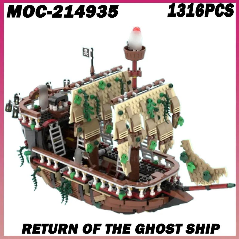 1316PCS MOC-214935 Moc Adventure Pirate Ship Building Blocks Ghost Ship Model Bricks Assembling DIY Toys for Kids Birthday Gifts
1316PCS MOC-214935 Moc Adventure Pirate Ship Building Blocks Ghost Ship Model Bricks Assembling DIY Toys for Kids Birthday Gifts