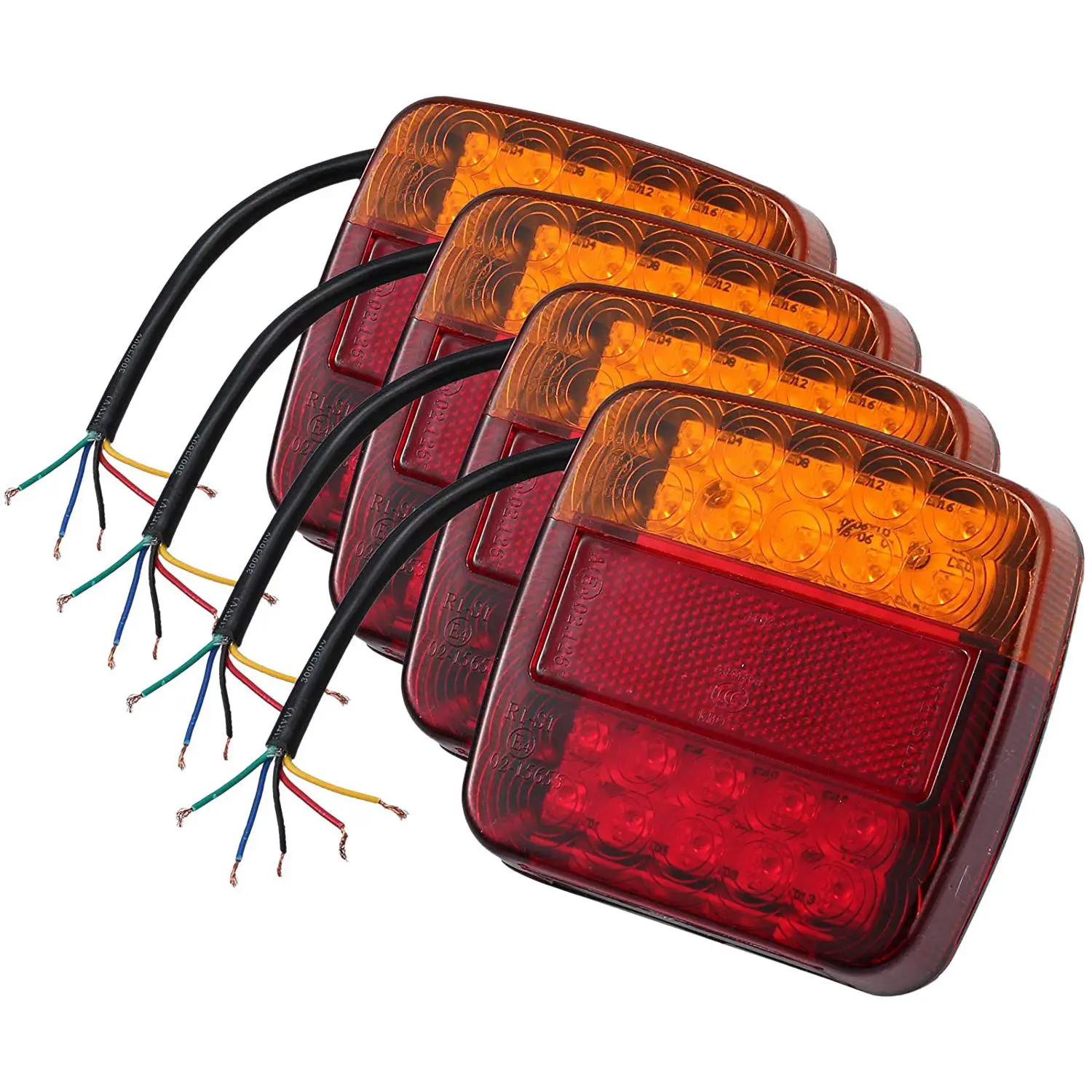 4Pcs 12V Trailer LED Tail Light 20LED Truck Tail Light Universal LED Brake Backup Light for Trailer Truck Caravan RV
4Pcs 12V Trailer LED Tail Light 20LED Truck Tail Light Universal LED Brake Backup Light for Trailer Truck Caravan RV
