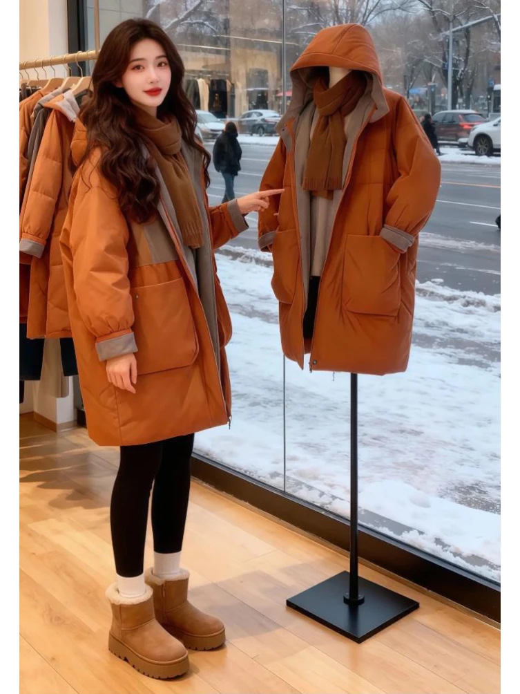 Женская модная утепленная хлопковая куртка оверсайз, зимняя новинка, парка свободного кроя, пальто больших размеров в корейском стиле для повседневной носки
Женская модная утепленная хлопковая куртка оверсайз, зимняя новинка, парка свободного кроя, пальто больших размеров в корейском стиле для повседневной носки