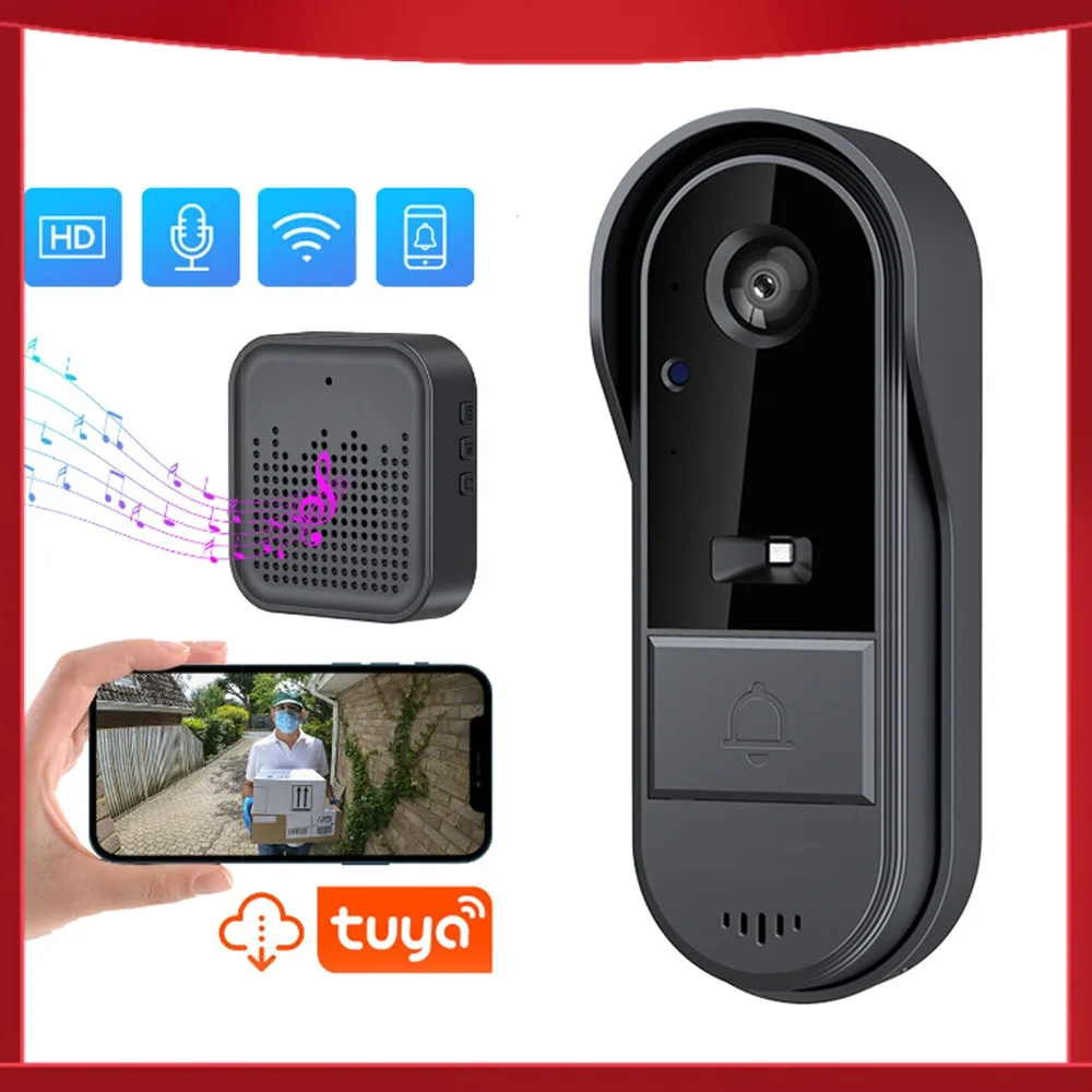 Беспроводная видеокамера для дверного звонка с беспроводным дистанционным управлением, двусторонней аудиосвязью, управлением через приложение, ночным видением, Wi-Fi 2.4G, поддержкой TF-карты/облака
Беспроводная видеокамера для дверного звонка с беспроводным дистанционным управлением, двусторонней аудиосвязью, управлением через приложение, ночным видением, Wi-Fi 2.4G, поддержкой TF-карты/облака
