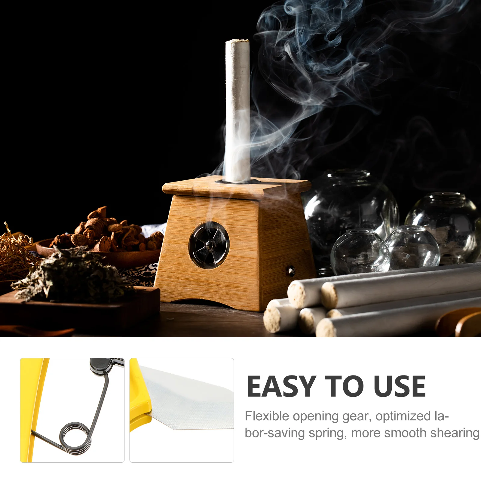 1pc Cone Cutter High Hardness Manganese Steel Mugwort Roll Scissor Flexible Gear Smooth Cutting Multipurpose Hand Tool
1pc Cone Cutter High Hardness Manganese Steel Mugwort Roll Scissor Flexible Gear Smooth Cutting Multipurpose Hand Tool