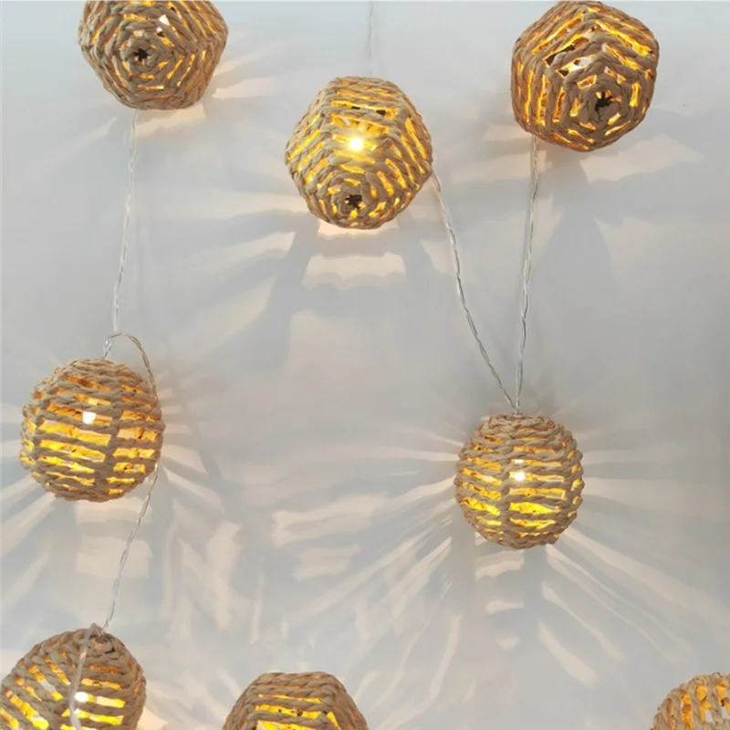【Flash Sale】2.5M 10LED Paper Rattan Ball Light Decoration Christmas Festival Light String Light String Pendant Braided Light Str
【Flash Sale】2.5M 10LED Paper Rattan Ball Light Decoration Christmas Festival Light String Light String Pendant Braided Light Str