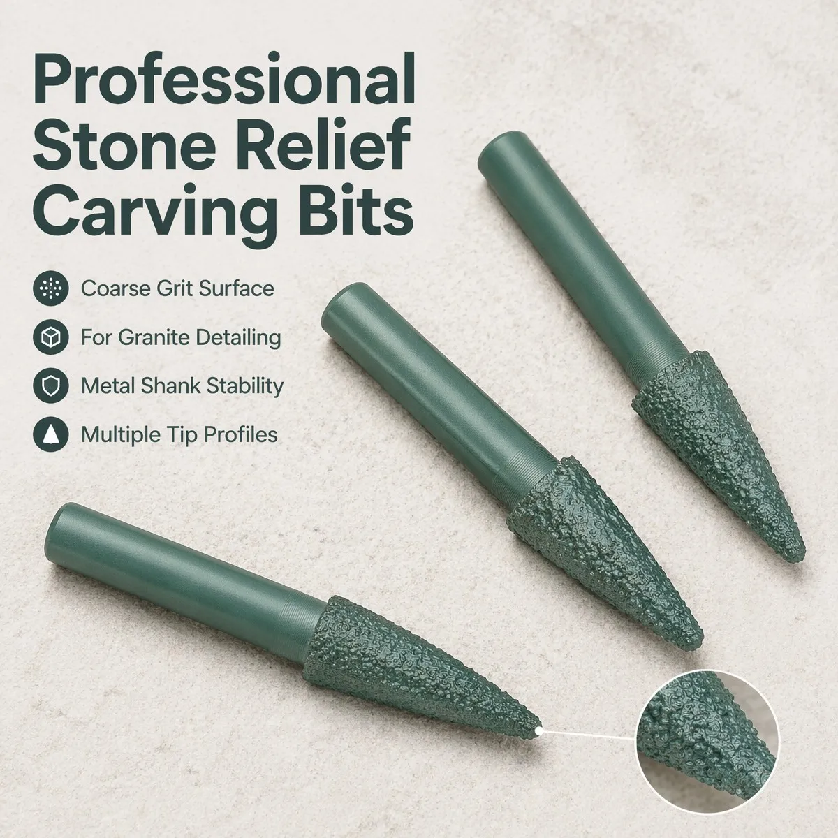8-12mm Tapered Ball Diamond Stone Engraving CNC Router Bit End Milling Cutter for Granite 3D Relief Carving Machine Tool
8-12mm Tapered Ball Diamond Stone Engraving CNC Router Bit End Milling Cutter for Granite 3D Relief Carving Machine Tool