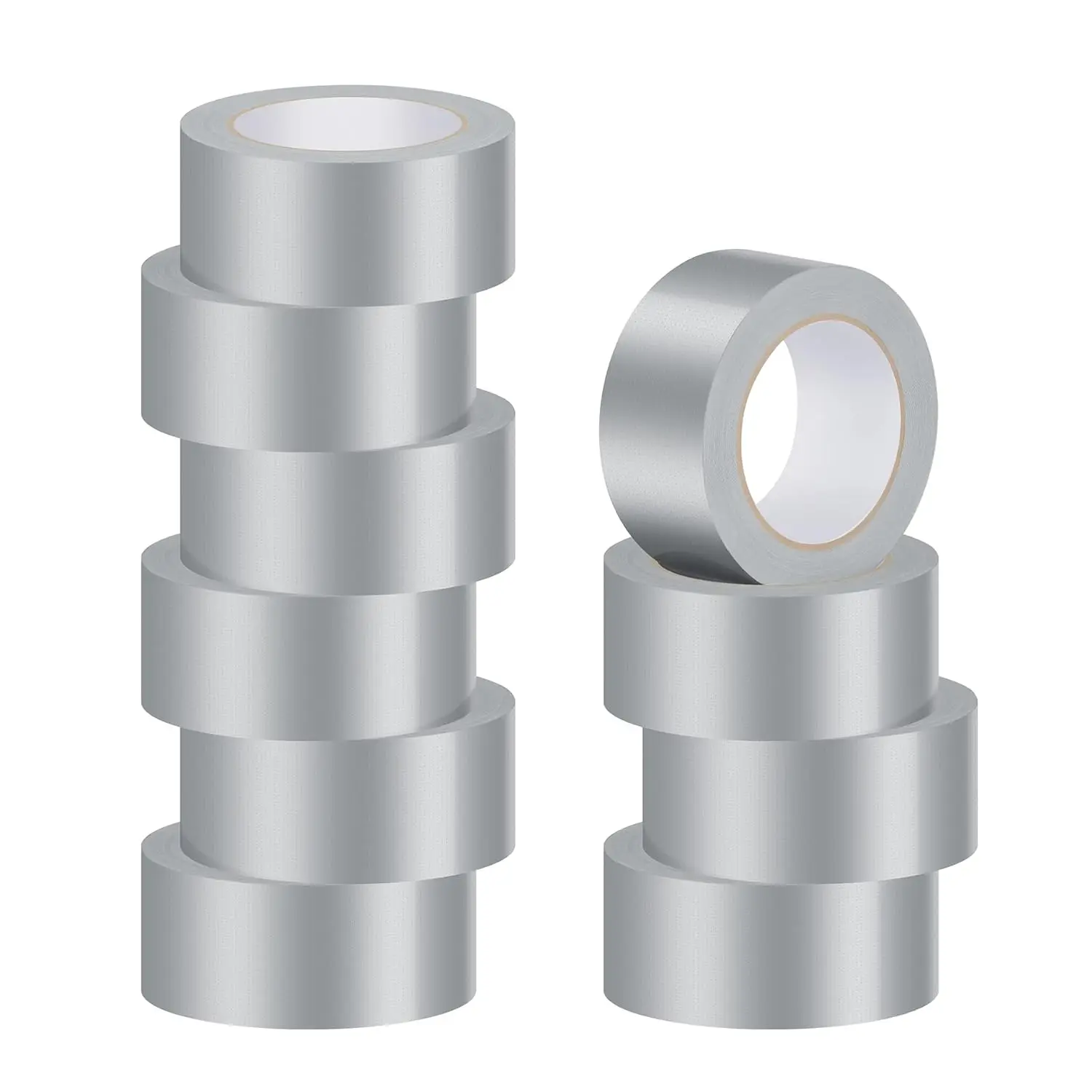 10 Rolls Heavy Duty Duct Tapes Silver, Water of No Residue Duct Tape for Packaging Taping Sealing Repairing, Thick & Wi
10 Rolls Heavy Duty Duct Tapes Silver, Water of No Residue Duct Tape for Packaging Taping Sealing Repairing, Thick & Wi