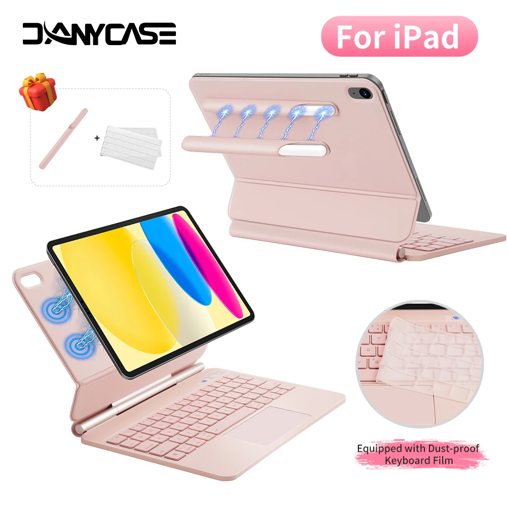 Magic Keyboard for iPad Air 11 13 M4 2026 M3 A16 11th Air 4 5 6 iPad Pro 11 12.9 13'' M5 M4 Smart Cover Magnetic Keyboard Case
Magic Keyboard for iPad Air 11 13 M4 2026 M3 A16 11th Air 4 5 6 iPad Pro 11 12.9 13'' M5 M4 Smart Cover Magnetic Keyboard Case