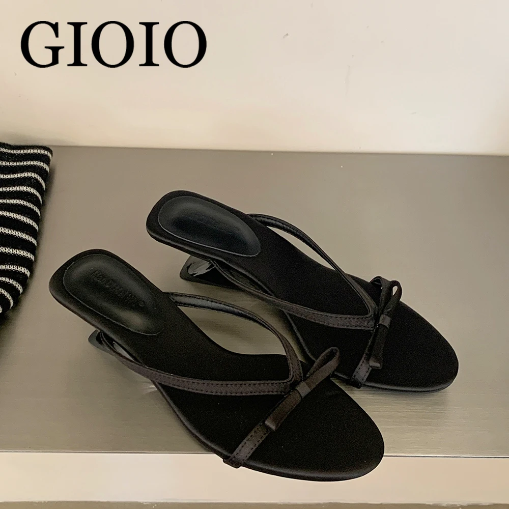 Fashion Designer Butterfly-Knot Women Slides Sandals Wedges Shoes Female Pointed Toe Elegant Ladies Heeled Sandals Slip On Shoes
Fashion Designer Butterfly-Knot Women Slides Sandals Wedges Shoes Female Pointed Toe Elegant Ladies Heeled Sandals Slip On Shoes