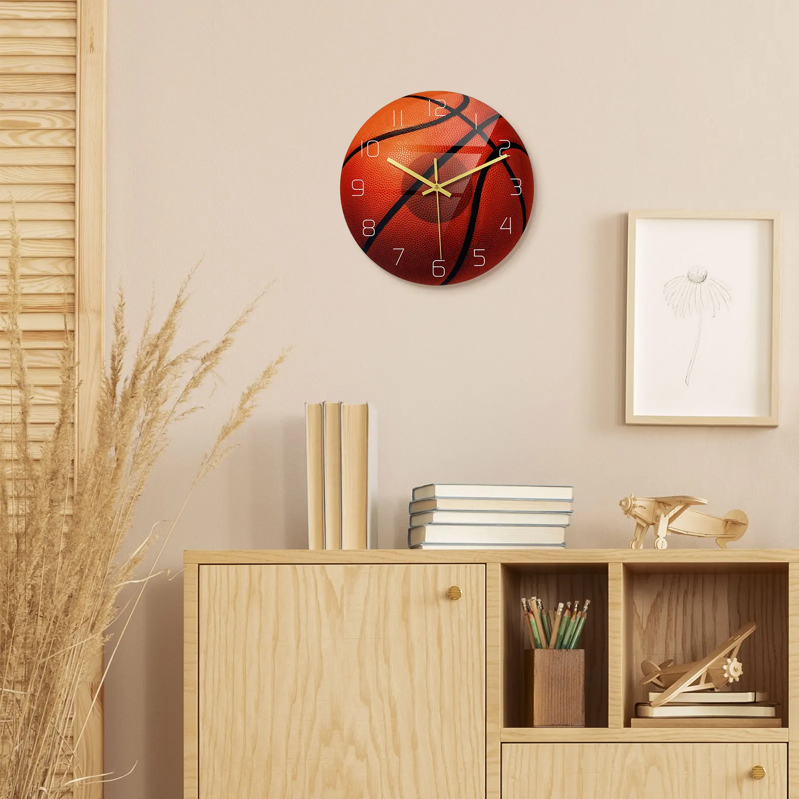 Creative Basketball Design Wall Clock Mute Silent Home Decor Big Arabic Numerals Acrylic Easy Install Stable Wall Clock
Creative Basketball Design Wall Clock Mute Silent Home Decor Big Arabic Numerals Acrylic Easy Install Stable Wall Clock