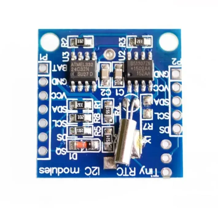 Tiny RTC I2C modules 24C32 memory DS1307 clock RTC module (without battery)
Tiny RTC I2C modules 24C32 memory DS1307 clock RTC module (without battery)