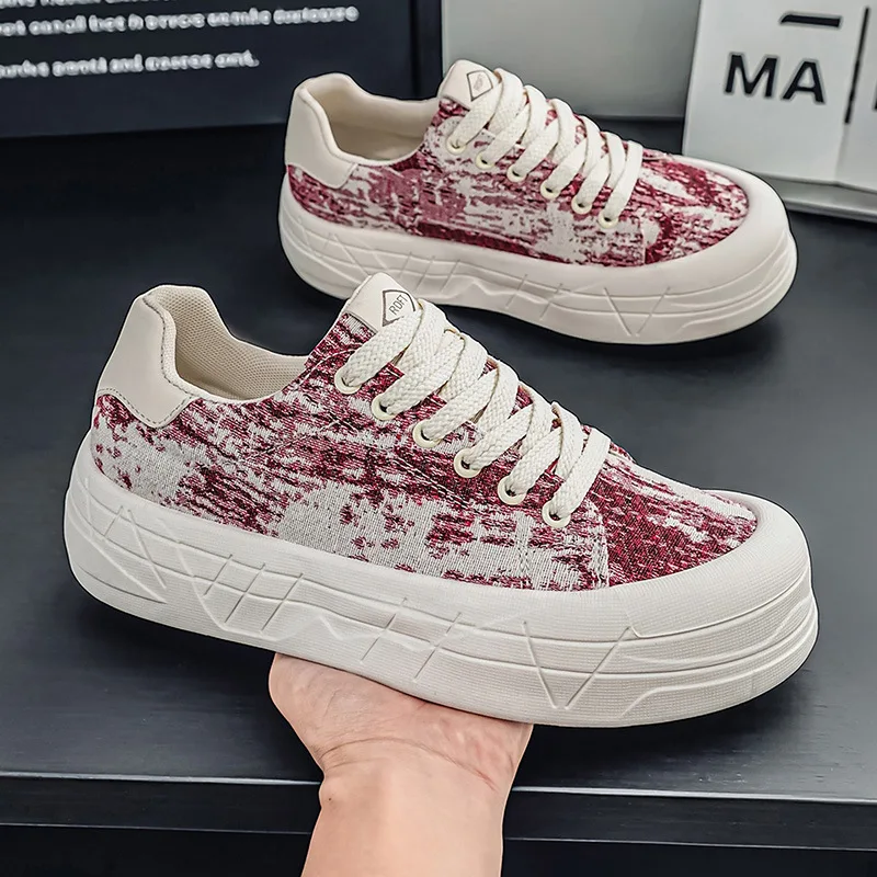 2026 New Graffiti Platform Sneakers Thick Sole Canvas Shoes Fashion Vulcanized Shoes Streetwear Breathable Footwear for Women
2026 New Graffiti Platform Sneakers Thick Sole Canvas Shoes Fashion Vulcanized Shoes Streetwear Breathable Footwear for Women