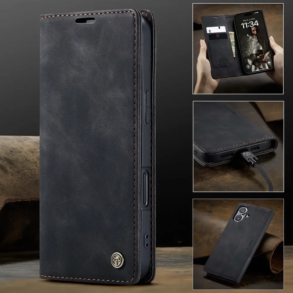 Leather Mobile Suitable Case for Apple iPhone16 leather Business Card Holder Protective Cover capa
Leather Mobile Suitable Case for Apple iPhone16 leather Business Card Holder Protective Cover capa