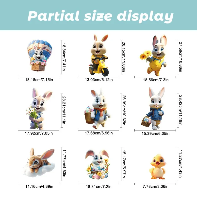 Easter Window Stickers Cartoon Motorcycle Rabbit Egg Wall Decals Store Holiday Decor Glass Static Cling Removable
Easter Window Stickers Cartoon Motorcycle Rabbit Egg Wall Decals Store Holiday Decor Glass Static Cling Removable