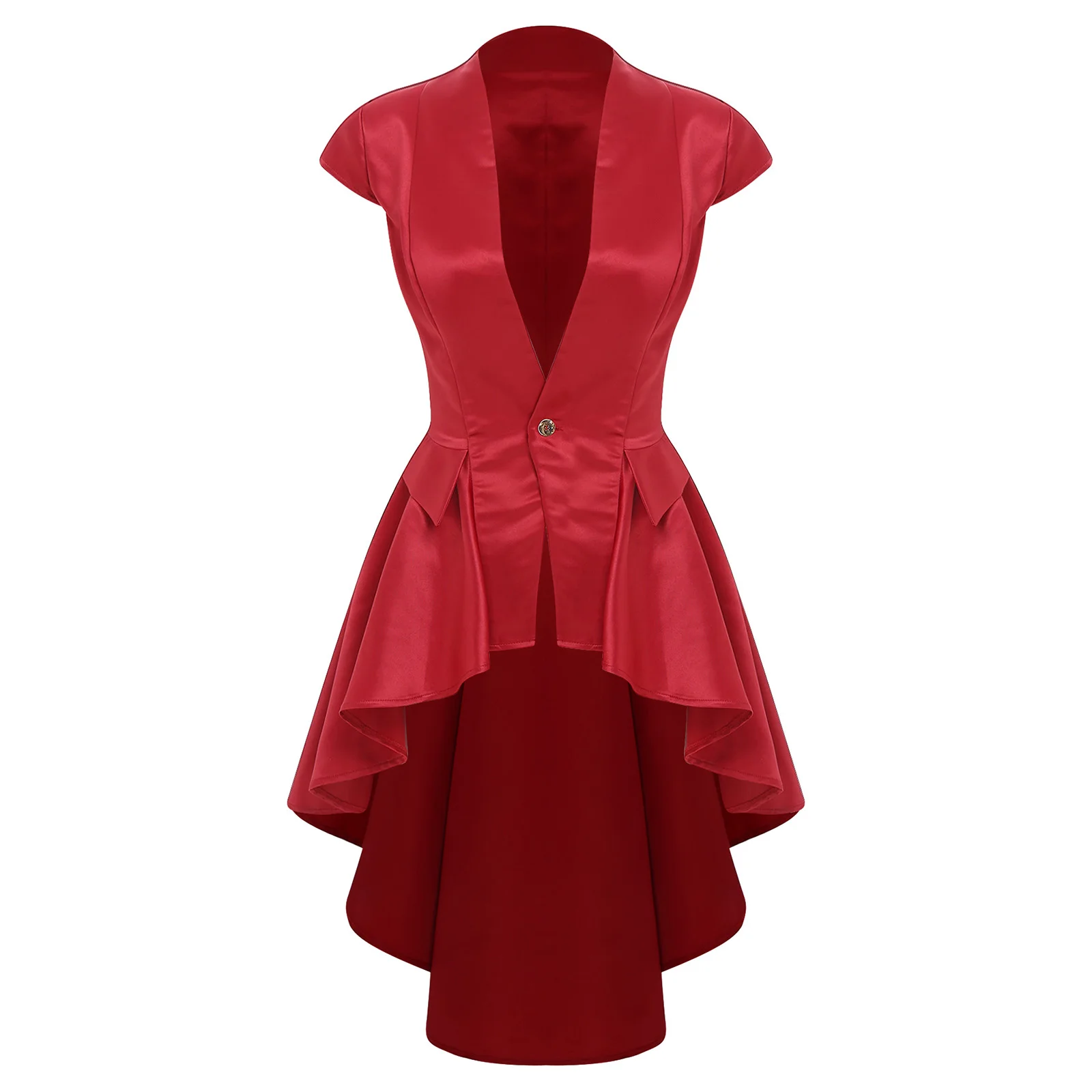 Women Gothic Steampunk Victorian Costume Jacket Carnival Dresses Cap Sleeves Button Coat for Halloween Wedding Cocktail Party
Women Gothic Steampunk Victorian Costume Jacket Carnival Dresses Cap Sleeves Button Coat for Halloween Wedding Cocktail Party