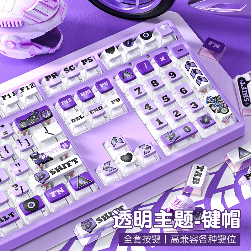 Transparent keycap PBT double leather milk light transmission heat sublimation ASA highly customized cute cartoon
Transparent keycap PBT double leather milk light transmission heat sublimation ASA highly customized cute cartoon