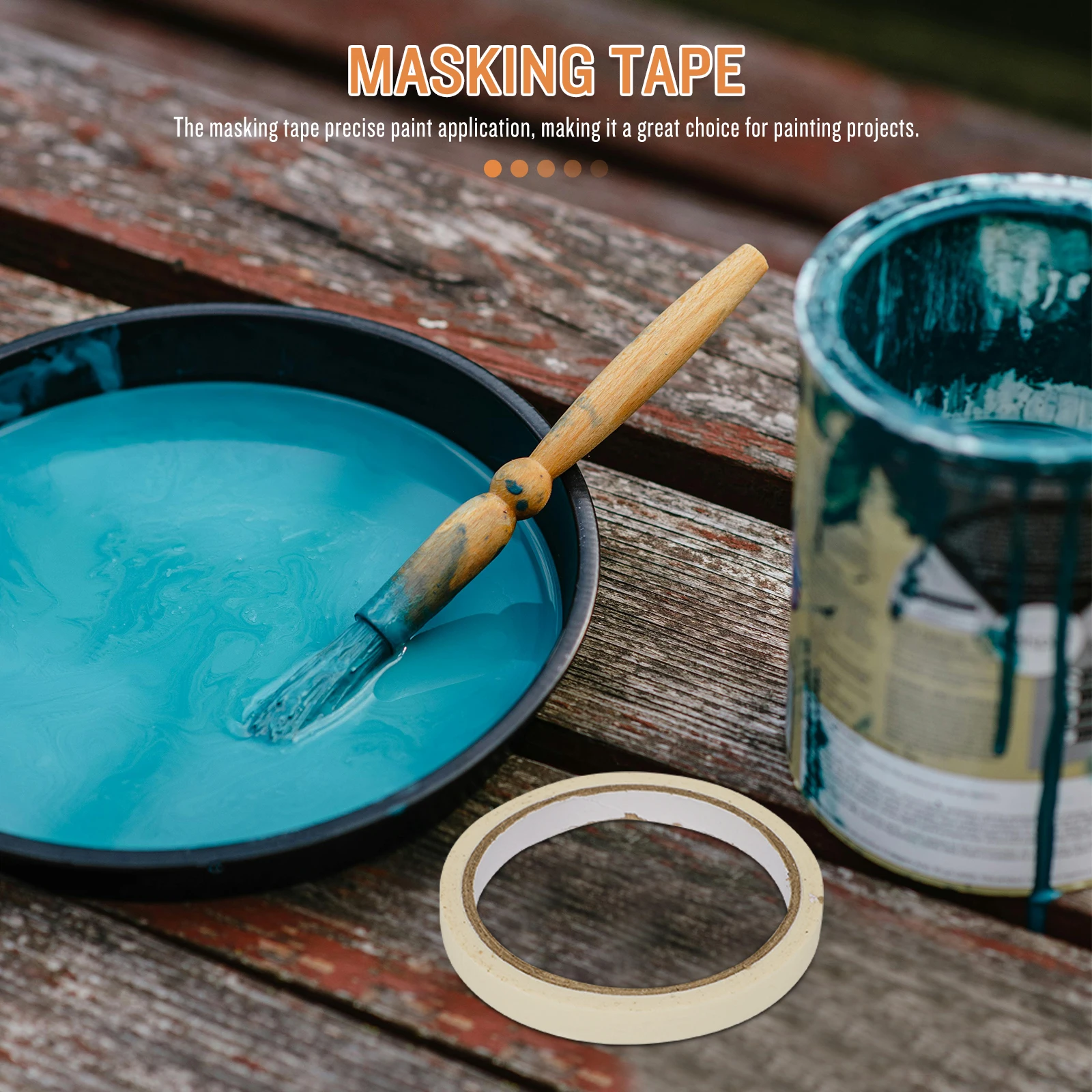 10 Rolls Masking Tape Home Painting Supplies Paper for Spraying Crafting Artists White Delicate Painters
10 Rolls Masking Tape Home Painting Supplies Paper for Spraying Crafting Artists White Delicate Painters