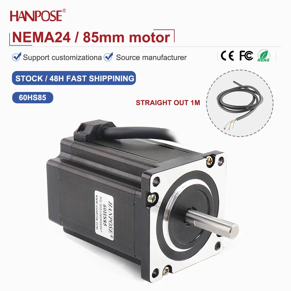 NEMA24 60HS85 шаговый двигатель 2,8 Нм 4,0 А двухфазный четырехпроводной аксессуар для 3D-печати производитель двигателей прямые продажи
NEMA24 60HS85 шаговый двигатель 2,8 Нм 4,0 А двухфазный четырехпроводной аксессуар для 3D-печати производитель двигателей прямые продажи