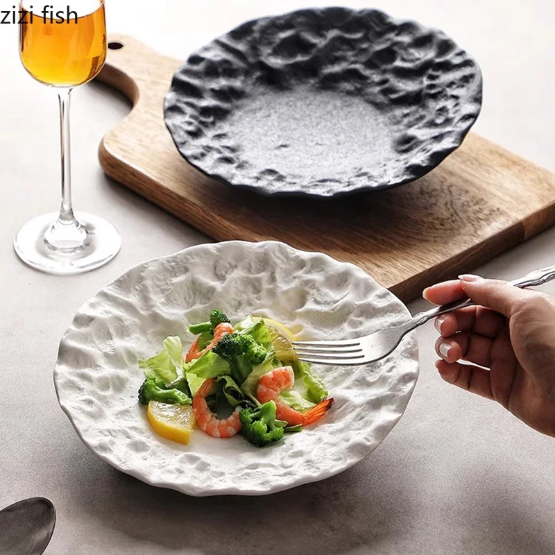 Fold Texture Salad Plate Solid Color Ceramic Beveled Edge Plate Dessert Plates Snack Plates Restaurant Specialty Tableware
Fold Texture Salad Plate Solid Color Ceramic Beveled Edge Plate Dessert Plates Snack Plates Restaurant Specialty Tableware