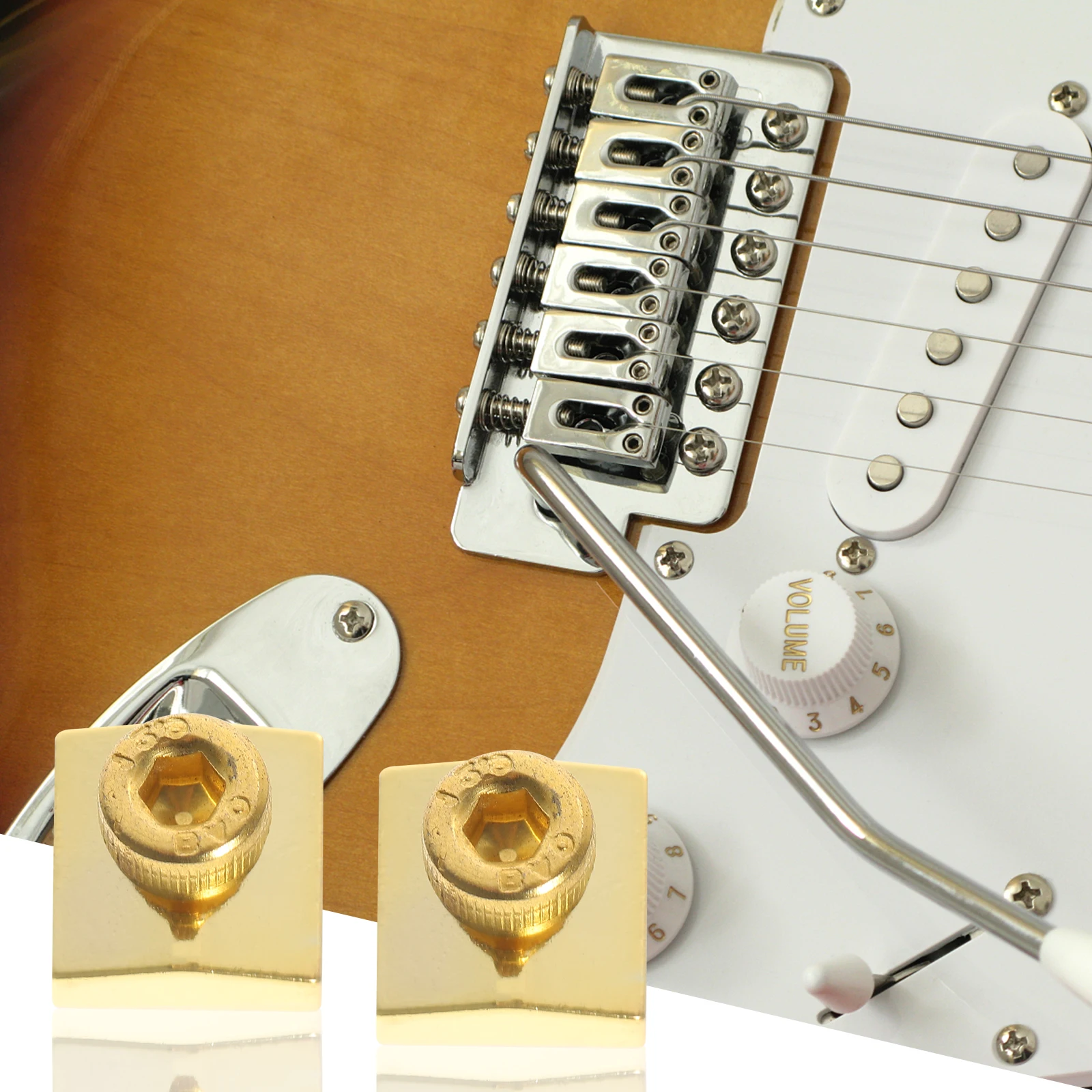 Premium Electric Guitar Locking Nut Clamps Bridge Accessories Durable Iron Metal Parts Guitar Repair Replacement Picks Included
Premium Electric Guitar Locking Nut Clamps Bridge Accessories Durable Iron Metal Parts Guitar Repair Replacement Picks Included